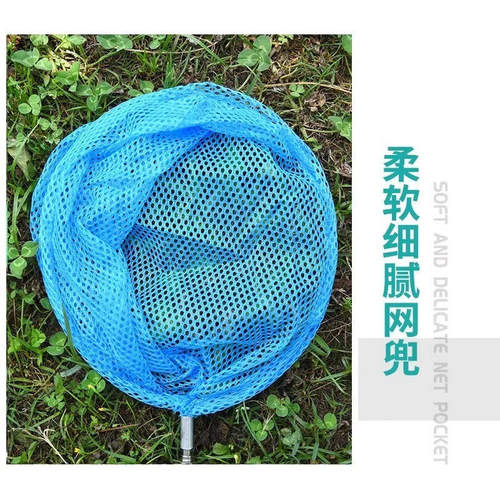 两件装伸缩网抄网兜抓蝴蝶捞鱼网兜可伸缩杆户外 - 图1