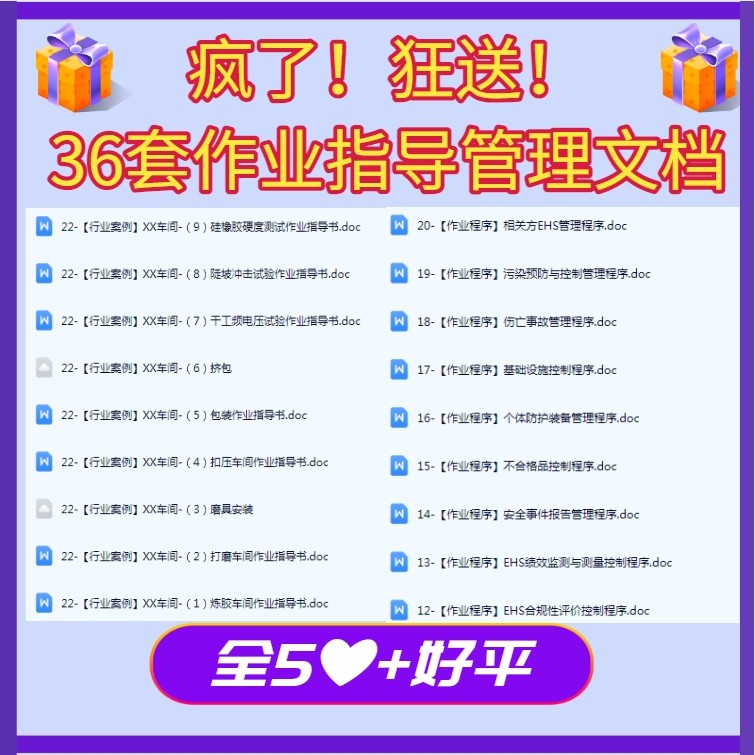 工艺SOP标准作业指导书编写PPT操作流程编制培训资料样板通用模板,淘宝优惠券,粉丝福利购,淘宝优惠卷