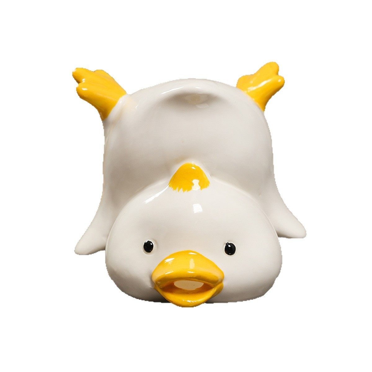 创意萌宠小鸭子牙刷架免打孔卫生间摆件卡通陶瓷牙刷托洗漱置物架,淘宝优惠券,粉丝福利购,淘宝优惠卷