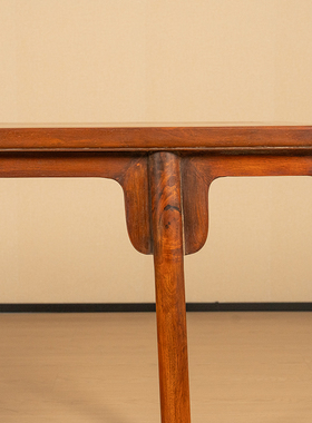 红木夹头榫刀牙板画案古典家具