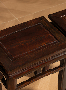 明清古典中式风凳子老红木