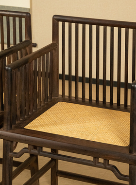 红木直棂玫瑰椅成堂（一堂四只）