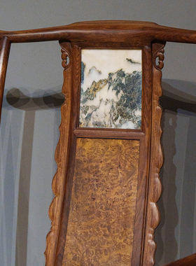 清代红木大四出头官帽椅