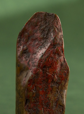 清代鸡血石印章料古董收藏