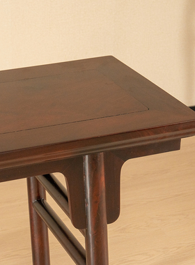 红木夹头榫刀牙板平头案