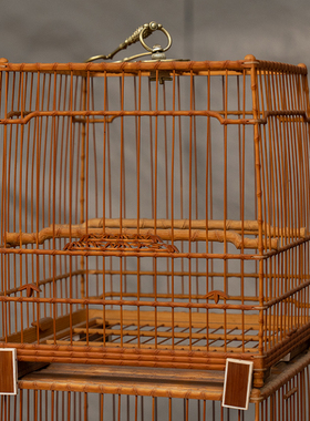 竹制鸟笼竹制工艺品摆件