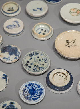 明清瓷标本一组163片 老物件收藏品文玩古董真品老瓷片瓷器标本