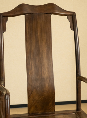 红木大南官帽椅明清古典家具