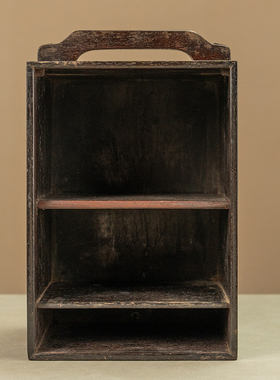 小叶紫檀拉门式提梁文房箱