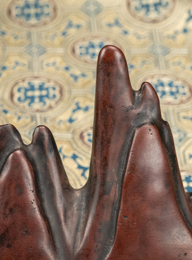 紫砂笔架山文玩古董摆件