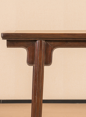 红木夹头榫刀牙板平头案