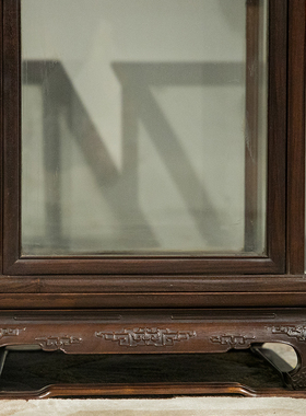 红木彭牙鼓腿拐子纹宝笼（一对）中式红木家居摆件佛龛 灯罩摆件