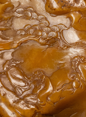 天然田黄石雕高仕把件