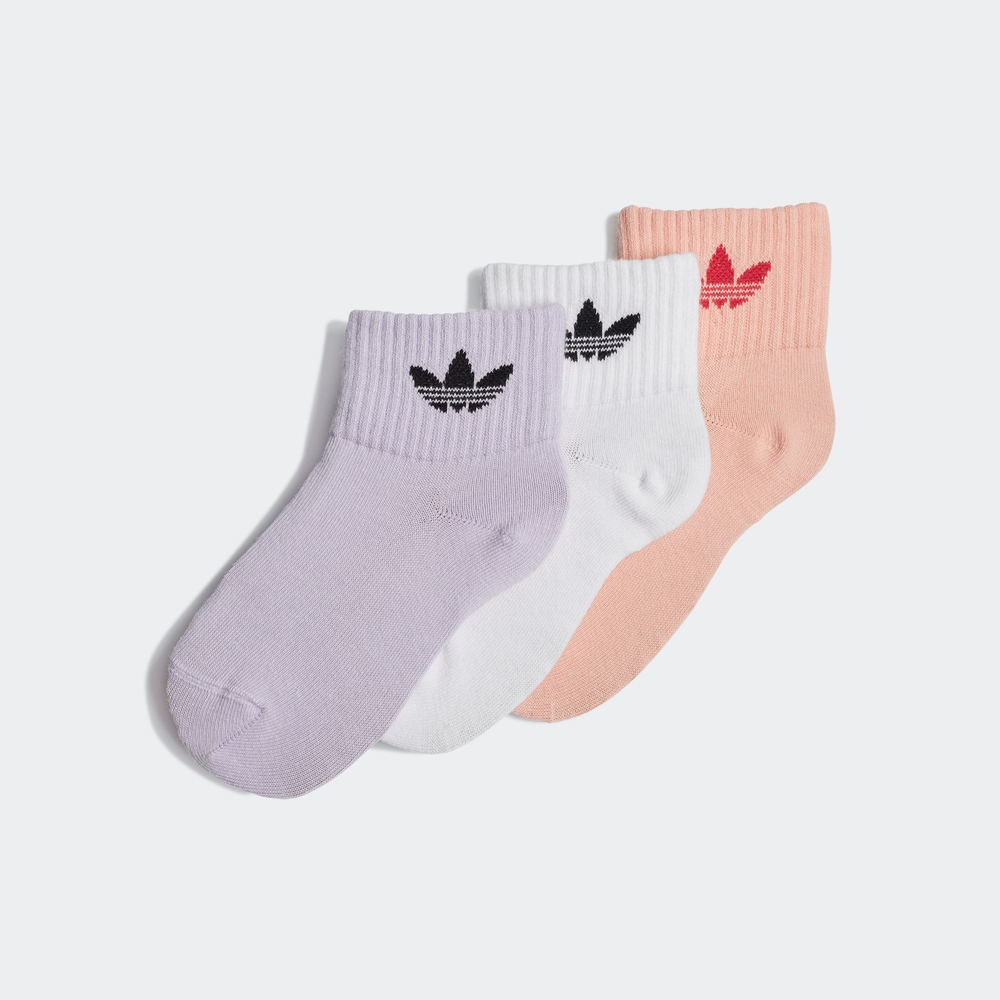 adidas阿迪达斯官网三叶草男女小童经典运动袜子GD3130 GD3131