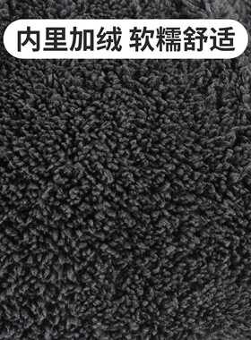 新款男士双层加绒加厚针织防寒帽
