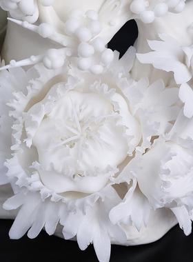 素茗中国白《节节高》客厅摆件