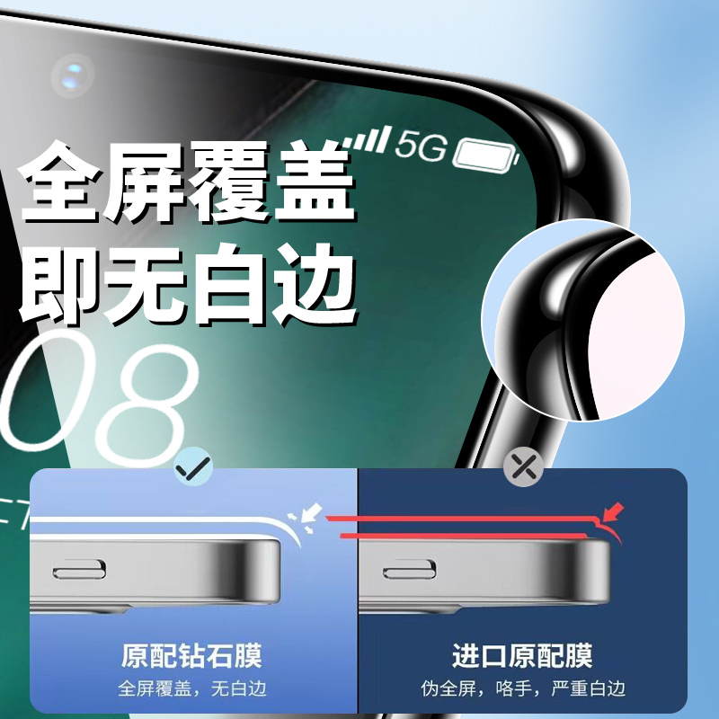 【8.0顶配昆仑膜】适用oppok11钢化膜K13TurboPro手机膜k12/k11x全屏覆盖k10pro防爆k9x/9s/9pro防窥活力版 - 图1