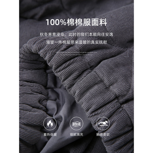 苏醒的乐园厚款外套棉衣冬季时尚气质百搭休闲宽松显瘦圆领棉服 - 图3