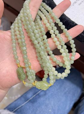 玉阅珠宝和田玉貔貅手串送女友