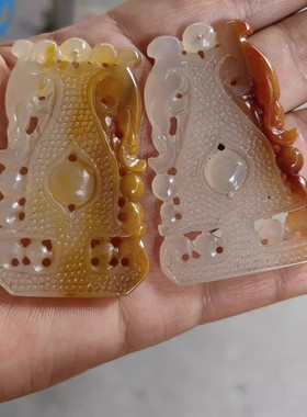 玉阅珠宝男女黄龙玉天然吊坠