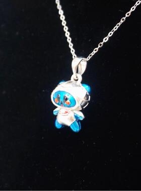 鸟巢原创设计卡通情侣项链