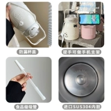 Вместительный и большой стакан, трубочка со стаканом, высококачественная чайная чашка, стальной ремешок из нержавеющей стали, нержавеющая сталь AISI 304