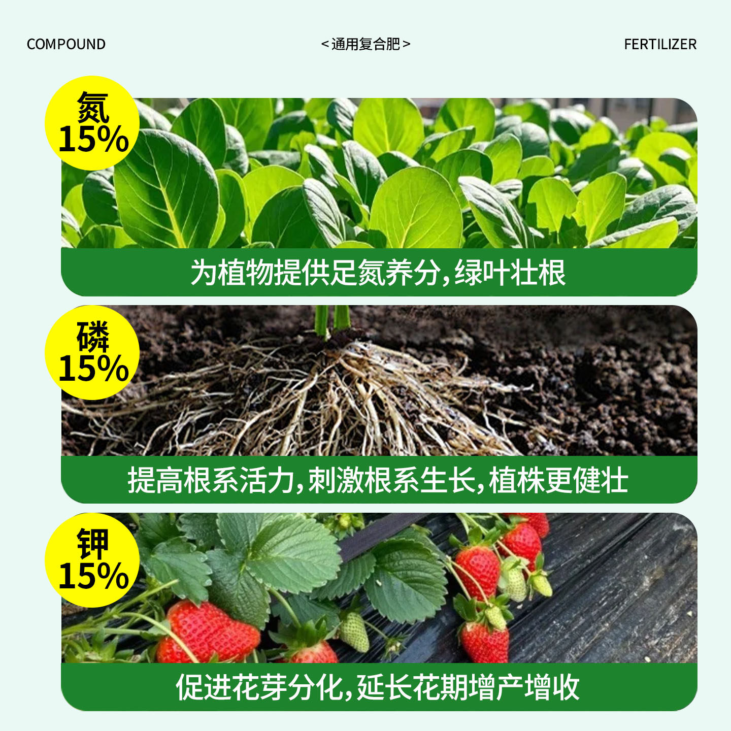 复合肥蔬菜农用种菜化肥料家用养花肥三元肥果树专用氮磷钾通用型,淘宝优惠券,粉丝福利购,淘宝优惠卷