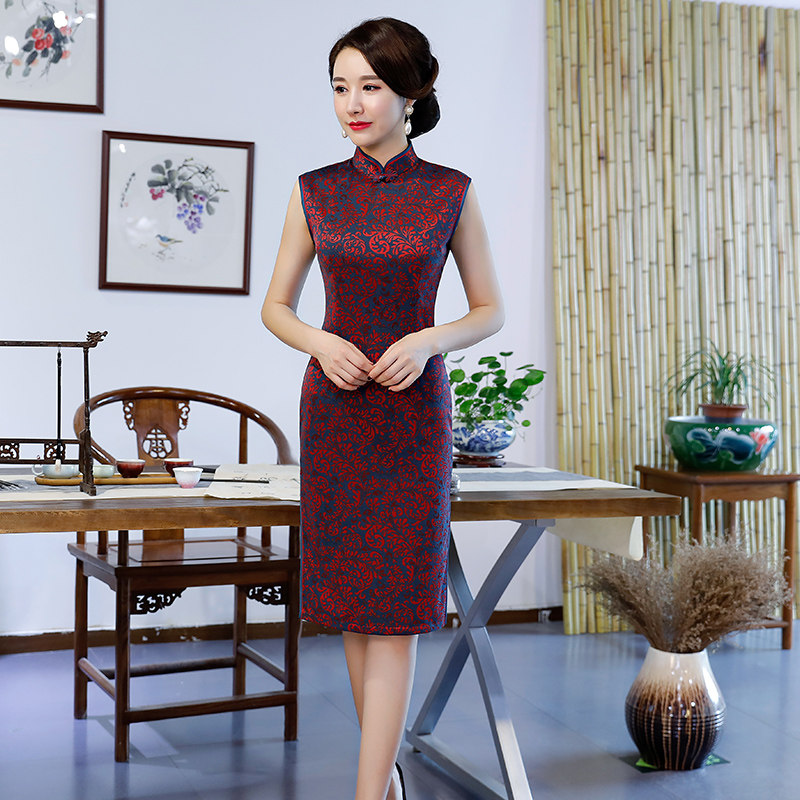 婚礼妈妈礼服套装裙母亲礼服连衣裙 茗绣中老年女装