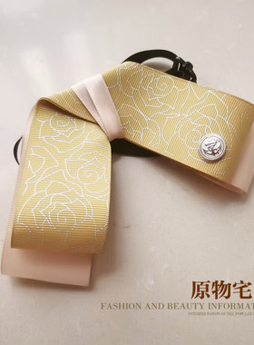 发饰空姐职业黄色领结