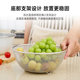 Mocha color vegetable wash basin drain basket 304 stainless steel rice washing sieve rice washing basin drain fruit drain and wash basin vegetables