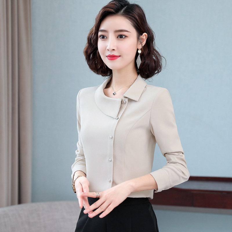 设计感小众长袖春秋季气质女装衬衫 后昔衬衫