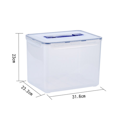 乐扣乐扣塑料保鲜盒大容量12L冰箱收纳相机邮票密封箱粮水果食品 - 图0