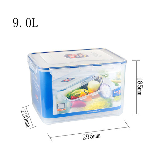 乐扣乐扣塑料保鲜盒大容量12L冰箱收纳相机邮票密封箱粮水果食品 - 图3