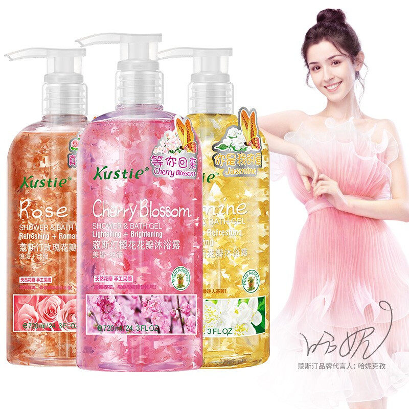 蔻斯汀樱花花瓣持久留香家用沐浴露 蒜苗沐浴露