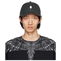 Marcelo Burlon County of Milan Black Cross Baseball Cap Man