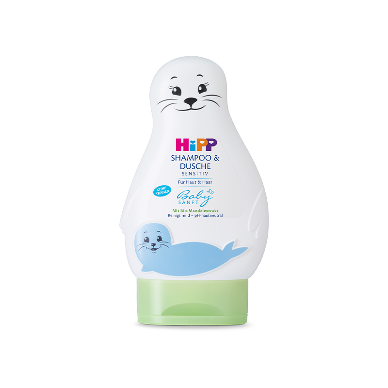 【新鲜到货】Hipp小海狮低敏有机儿童洗发护发沐浴三合一200g