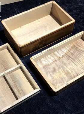 金丝楠小叶桢楠根料实木首饰盒高雅随身仿古木质盒便携收纳盒创意