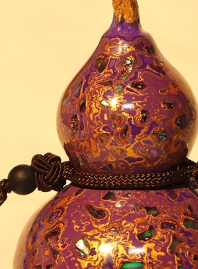 传家礼记漆器文玩大漆手捻小葫芦带龙头流苏挂件招财转运把玩件