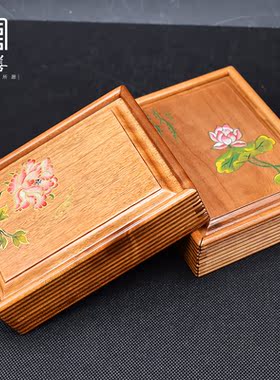 金丝楠小叶桢楠实木小首饰盒高档随身仿古木盒礼盒创意便携收纳盒
