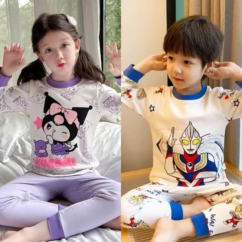 拉布布女童纯棉内衣套装2025新款宝宝秋衣秋裤春秋女孩儿童家居服,淘宝优惠券,粉丝福利购,淘宝优惠卷