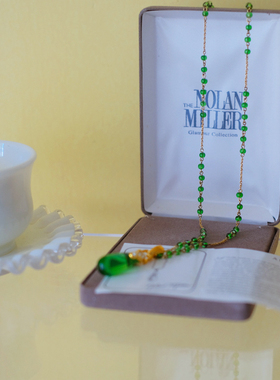 vintage toccata Nolan Miller 绿色 长 保存品 项链