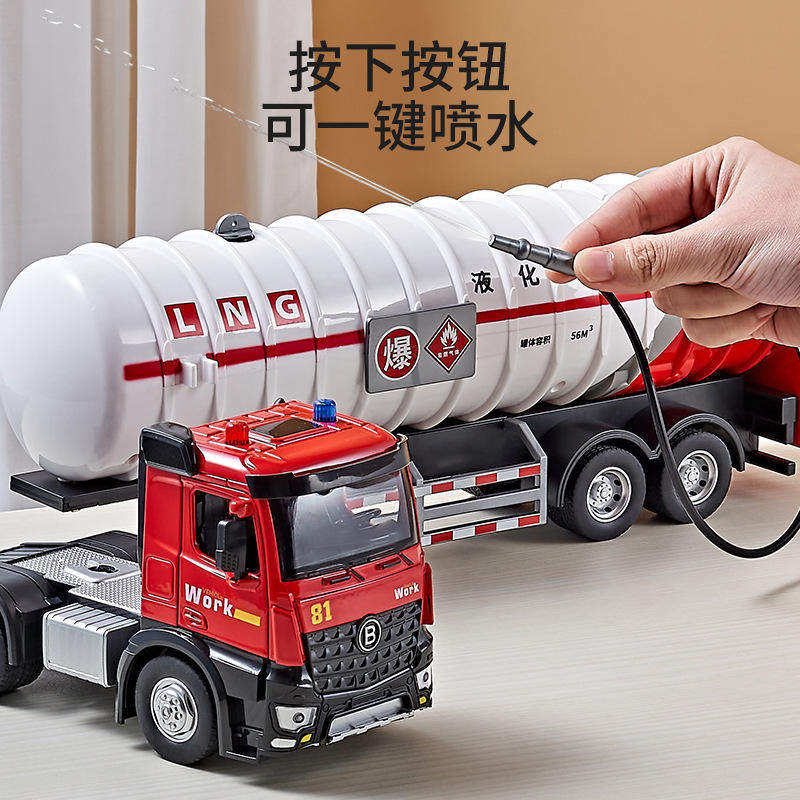 新款 【包邮】消防车儿童超大合金模型耐摔可喷水惯性男孩玩具,淘宝优惠券,粉丝福利购,淘宝优惠卷