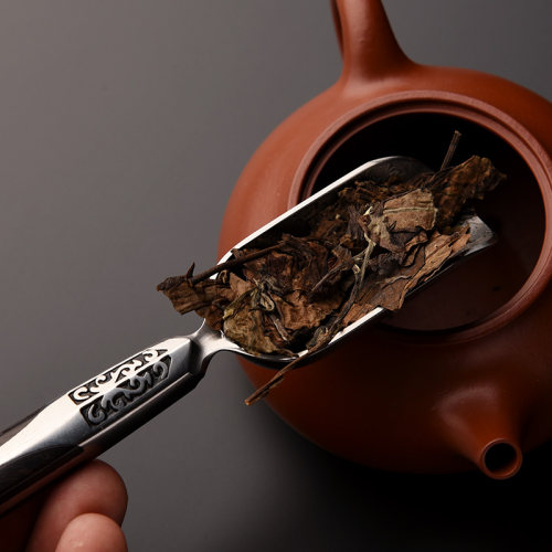 从简大马士革钢撬茶刀功夫茶具配件泡茶工具茶道六君子茶杯垫套装 - 图2