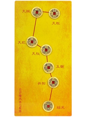 2026年五帝钱北斗七星阵摆件平安旺财