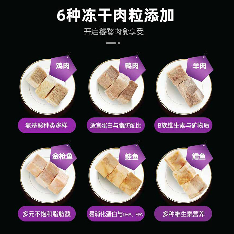信元发育宝猫粮三拼肉宴六拼深海鱼宴英短美短冻干成猫粮1.5kg3斤优惠券