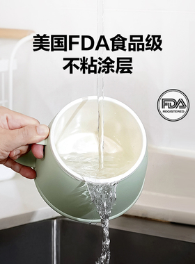 【分体可冲洗】不糊底热奶养生杯