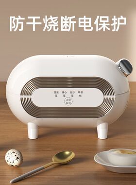 煮蛋器迷你小型一人定时免看管学生宿舍家用早餐机神器多功能120W