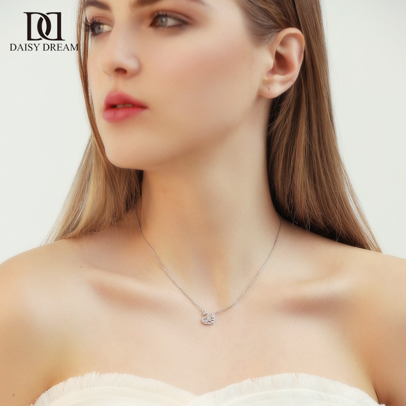 小天鹅女潮网红颈带短款子锁骨链 daisydream项链