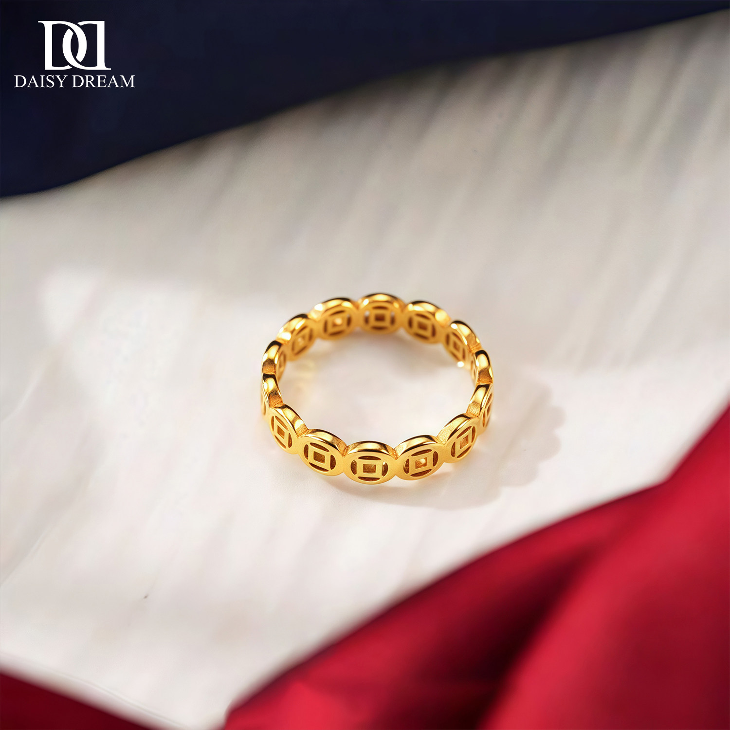 999纯银时来转运戒指男女素圈铜钱食指戒古风2025新款个性手饰品,淘宝优惠券,粉丝福利购,淘宝优惠卷