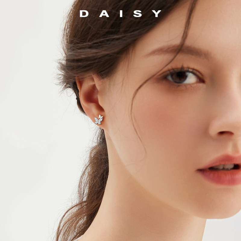 999纯银闪钻蝴蝶耳钉女轻奢高级气质耳环2025年新款爆款小众耳饰,淘宝优惠券,粉丝福利购,淘宝优惠卷